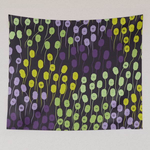 Item preview, Abstract Modern Nordic Fall in Purple and Green designed and sold by Deutschic.