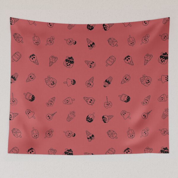 Item preview, Spooky Ice Scream: Fall Leaf Red designed and sold by louderyay.