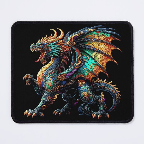 Item preview, Stained Glass Dragon designed and sold by Xsquilax.