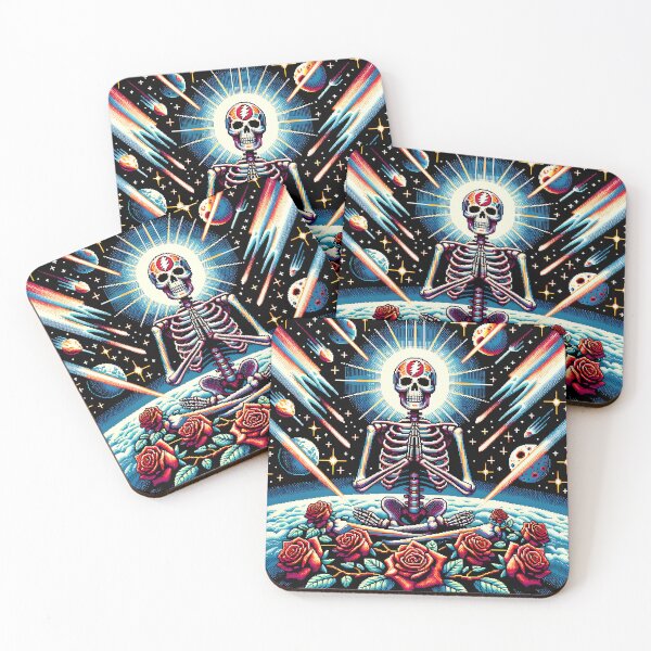 Item preview, Grateful Skeleton Space Meditation designed and sold by HippieFarms11.
