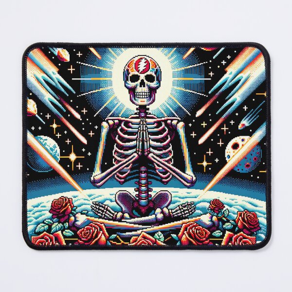 Item preview, Grateful Skeleton Space Meditation designed and sold by HippieFarms11.