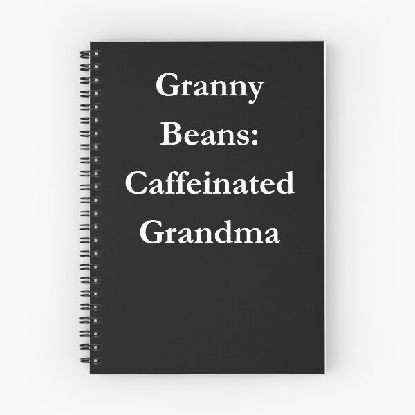 Item preview, Granny Beans: Caffeinated Grandma Classic Black Tee designed and sold by GeekySexyCool.