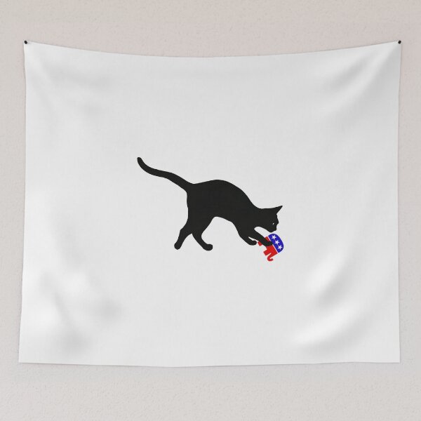 Item preview, Un gato se abalanza sobre un elefante republicano y todas las ganancias se donan a organizaciones que Trump odiaría designed and sold by seekingclarity.