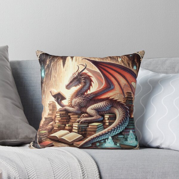 Item preview, Book Dragon: Guardian of Knowledge and Hoarder of Books designed and sold by CraftingTangent.