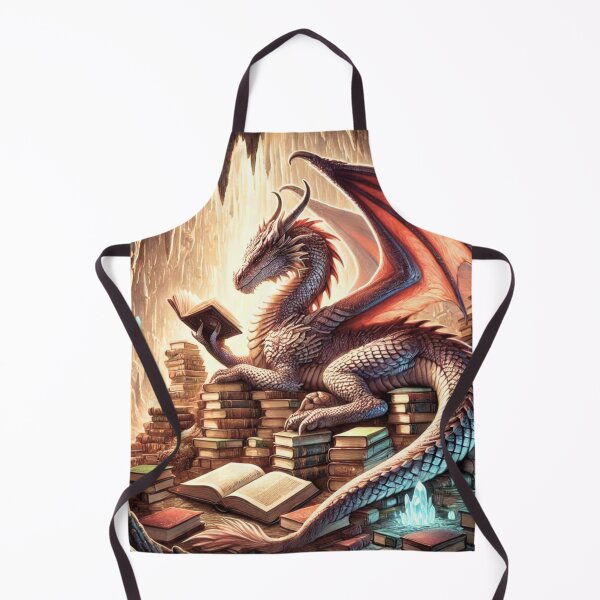 Item preview, Book Dragon: Guardian of Knowledge and Hoarder of Books designed and sold by CraftingTangent.