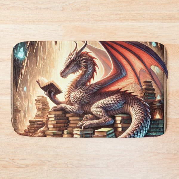 Item preview, Book Dragon: Guardian of Knowledge and Hoarder of Books designed and sold by CraftingTangent.