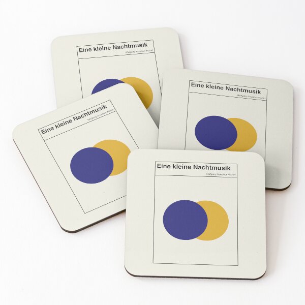 Item preview, Sinple Mozart Nachtmusik Minimalist Abstract Art Design designed and sold by kakarikihill.
