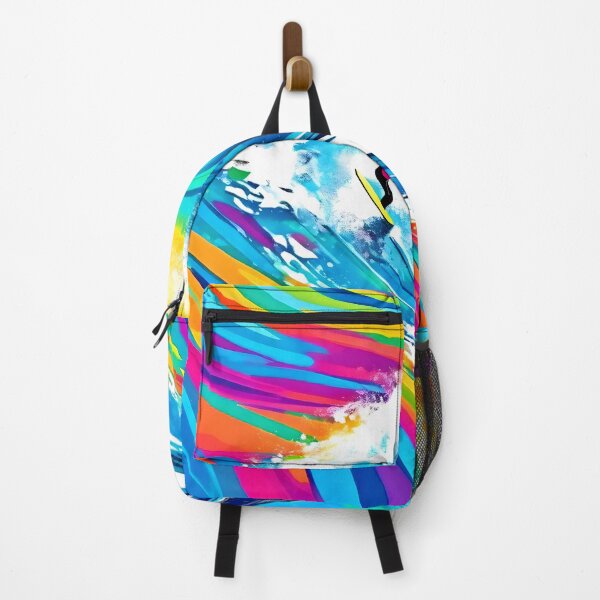 Item preview, Surfing the Rainbow Wave designed and sold by Health And Fitness Posts e-Store.
