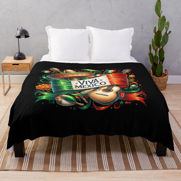 Item preview, Viva México – Festive Mexican Independence Day Art with Flag and Traditions designed and sold by artedigital99.