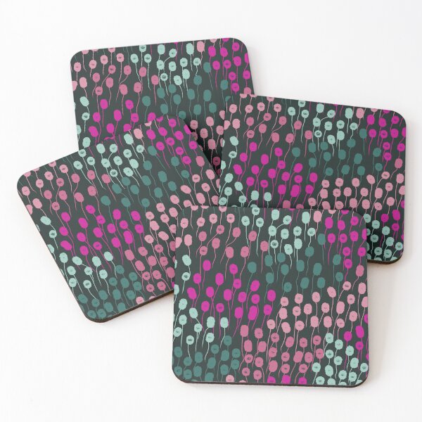 Item preview, Abstract Modern Nordic Fall in Pink and Green designed and sold by Deutschic.