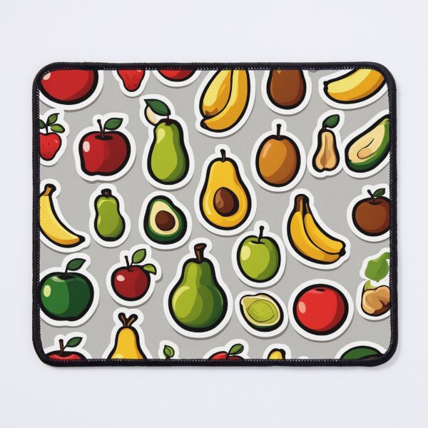 Item preview, Fruit Sticker: Apple, Banana, Avocado Cartoon Vector Icon Illustration designed and sold by hjian8219.