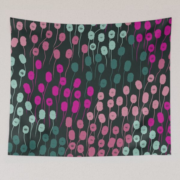 Item preview, Abstract Modern Nordic Fall in Pink and Green designed and sold by Deutschic.
