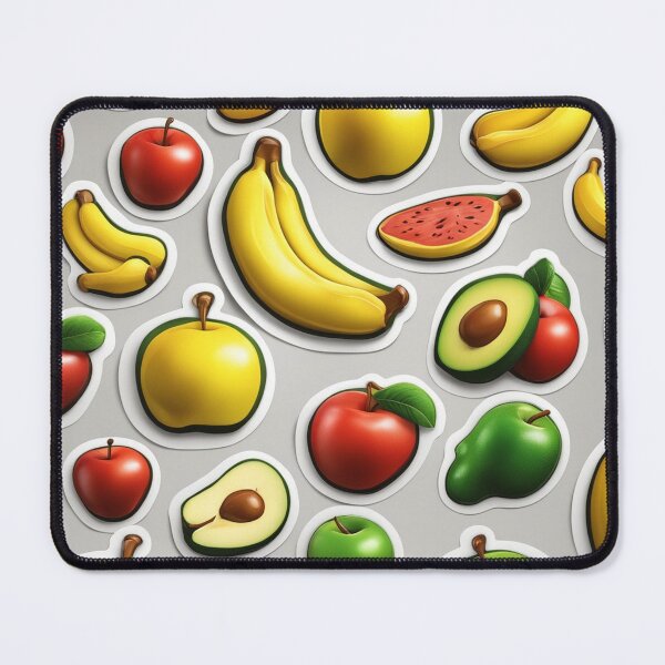 Item preview, Fruit Sticker: Apple, Banana, Avocado Cartoon Vector Icon Illustration designed and sold by hjian8219.