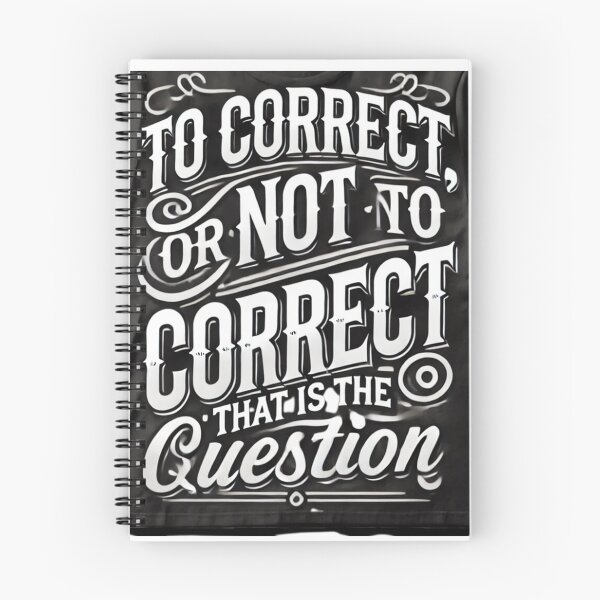 Item preview, To Correct, or Not to Correct: That is the Question designed and sold by justtakemycash.