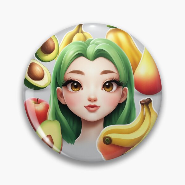Item preview, Fruit Sticker: Apple, Banana, Avocado Cartoon Vector Icon Illustration designed and sold by hjian8219.