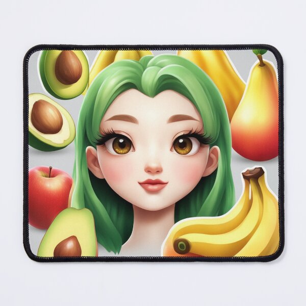 Item preview, Fruit Sticker: Apple, Banana, Avocado Cartoon Vector Icon Illustration designed and sold by hjian8219.