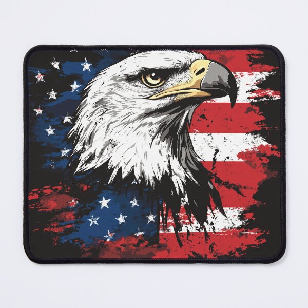 Item preview, American Flag with Bald Eagle designed and sold by harmonicllc.