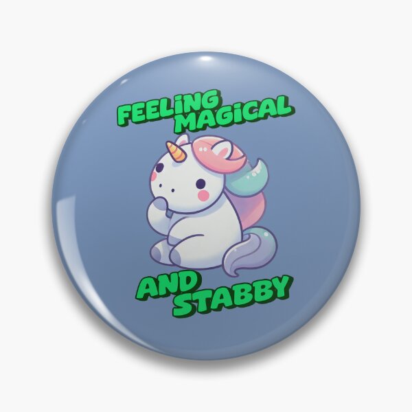 Item preview, Feeling Magical and Stabby - Zoey Incredible art for the unicorn lover in your life, great gift for daughters, girlfriends, wives and more designed and sold by 3DAF.