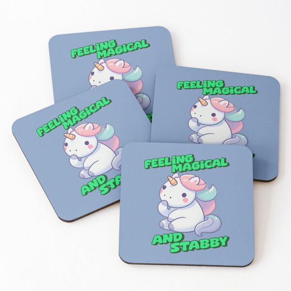 Item preview, Feeling Magical and Stabby - Zoey Incredible art for the unicorn lover in your life, great gift for daughters, girlfriends, wives and more designed and sold by 3DAF.