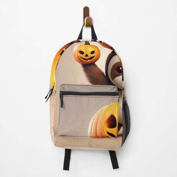 Item preview, Cute Sloth with Pumpkin Halloween Cartoon Vector Icon Illustration designed and sold by hjian8219.