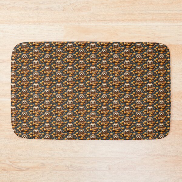 Item preview, Cute Sloth with Pumpkin Halloween Cartoon Vector Icon Illustration designed and sold by hjian8219.