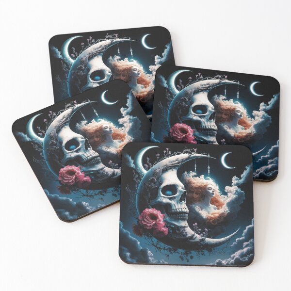 Item preview, Skull moon designed and sold by manbaito.