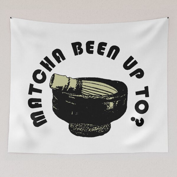 Item preview, "Matcha Been Up To?" - Tea Bowl With Whisk designed and sold by BReinbold.