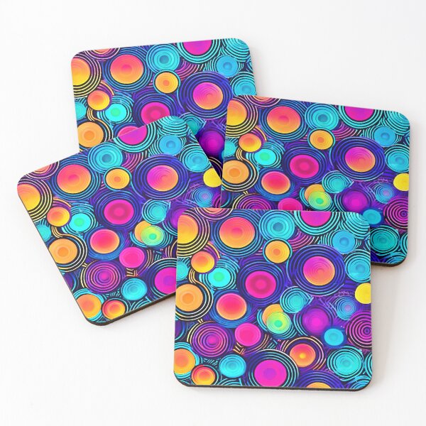Item preview, Vibrant Circles of Abstract Energy designed and sold by Health And Fitness Posts e-Store.