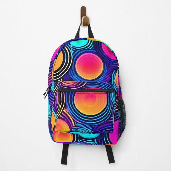 Item preview, Vibrant Circles of Abstract Energy designed and sold by Health And Fitness Posts e-Store.