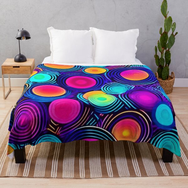 Item preview, Vibrant Circles of Abstract Energy designed and sold by Health And Fitness Posts e-Store.