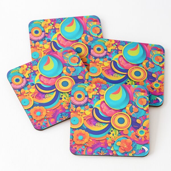 Item preview, Colorful Concentric Patterns designed and sold by Health And Fitness Posts e-Store.