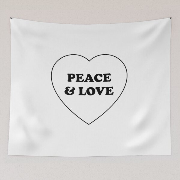 Item preview, Peace and love heart designed and sold by Inspirationmotivation.