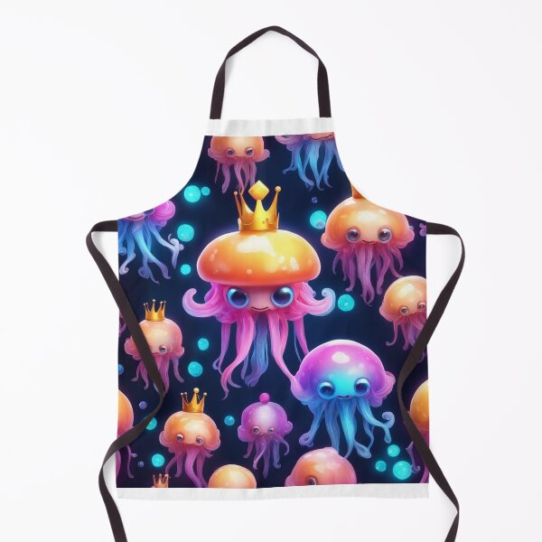 Item preview, Cute Jellyfish King with Crown Cartoon Vector Icon Illustration designed and sold by hjian8219.