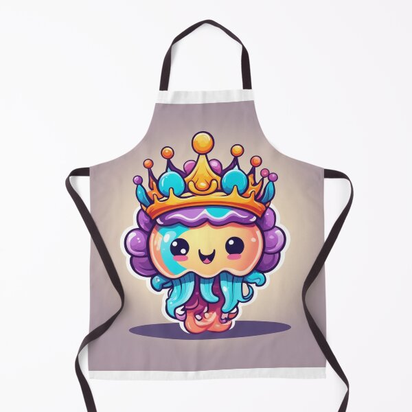 Item preview, Cute Jellyfish King with Crown Cartoon Vector Icon Illustration designed and sold by hjian8219.