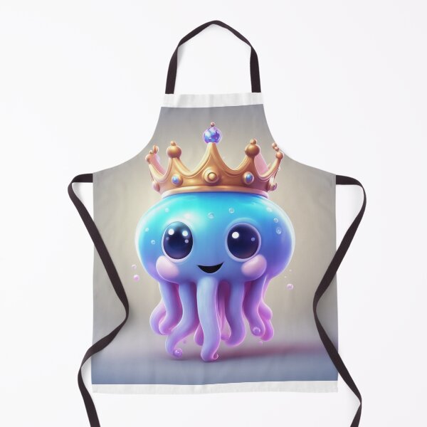 Item preview, Cute Jellyfish King with Crown Cartoon Vector Icon Illustration designed and sold by hjian8219.