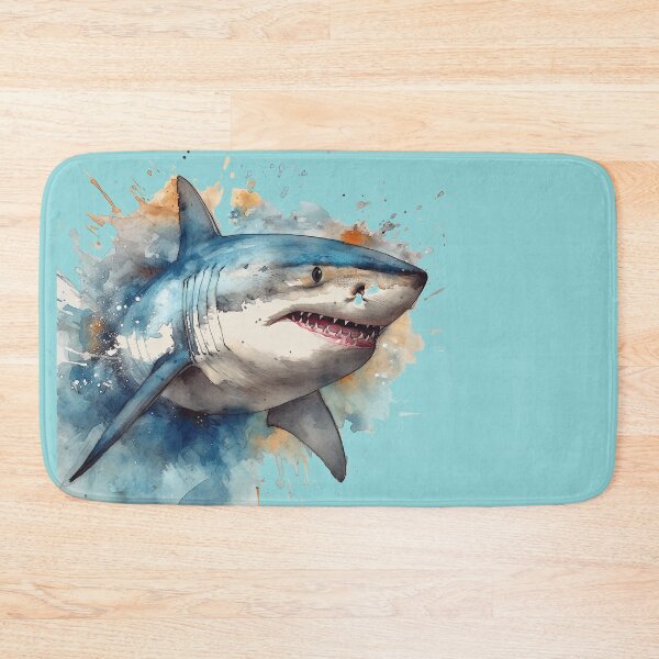 Item preview, Color Splash Great White Shark designed and sold by ThoughtTangents.