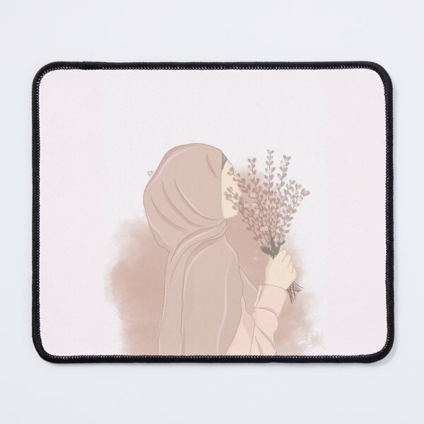 Item preview, Hijabi girl with flowers designed and sold by girlstrend.
