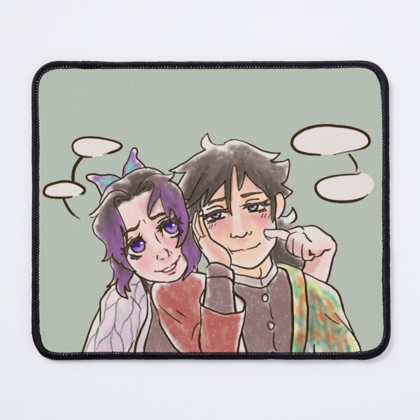 Item preview, Giyuu and Shinobu Pastel Poke Version 1 (sage green) designed and sold by OwlTaart.