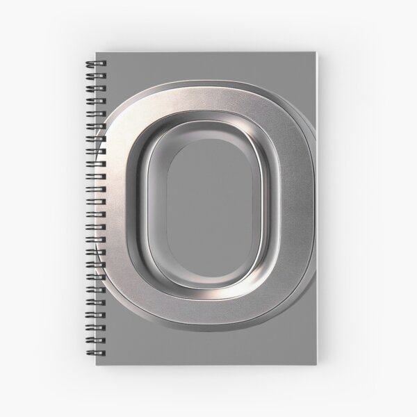 METAL LETTER O Spiral Notebook