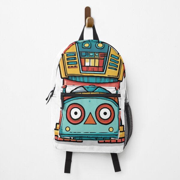 Item preview, Robot charactor colourful graphic design designed and sold by Tiny Cozy Art.