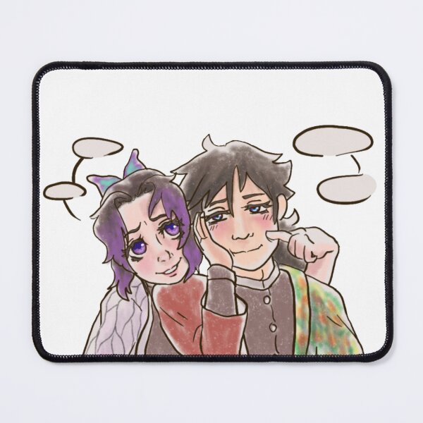 Item preview, Giyuu and Shinobu Pastel Poke Version 1 (white) designed and sold by OwlTaart.