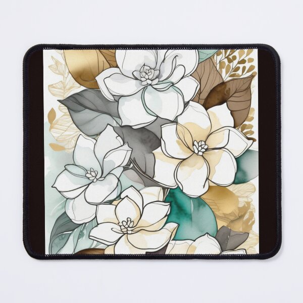 Item preview, Gilded Botanicals No. 0027 Gardenias designed and sold by FaerieFusion.