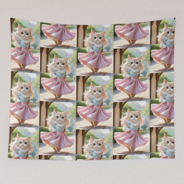Item preview, Dancing cat - Modern digital art designed and sold by Ai-michiart.