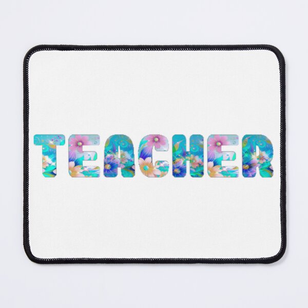 Item preview, Colorful Floral Teacher Word designed and sold by adlkh.