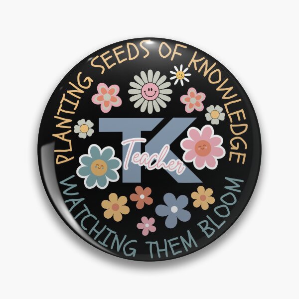Item preview, Cute and colorful Transitional kindergarten teacher graphics with flowers designed and sold by PerkyParakeet.