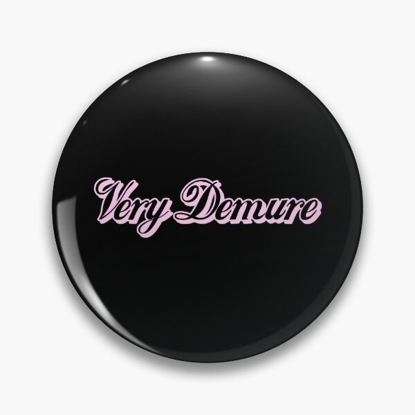 Item preview, Pink and Black cursive "Very Demure" by gabyiscool designed and sold by gabyiscool.