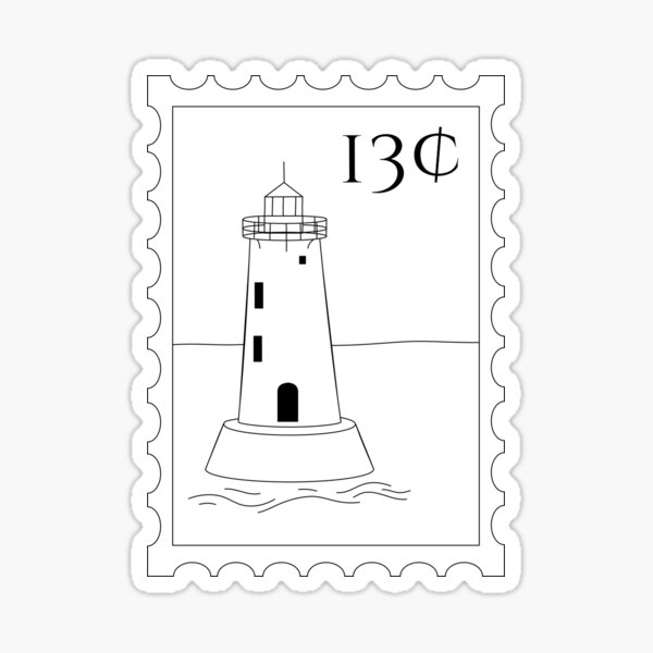 Item preview, Lighthouse Stamp designed and sold by R-Kmaker.