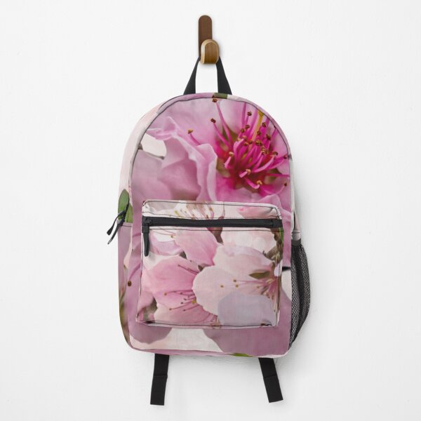 Item preview, Peach Blossom on Pink Background designed and sold by WhiteSoftPetals.