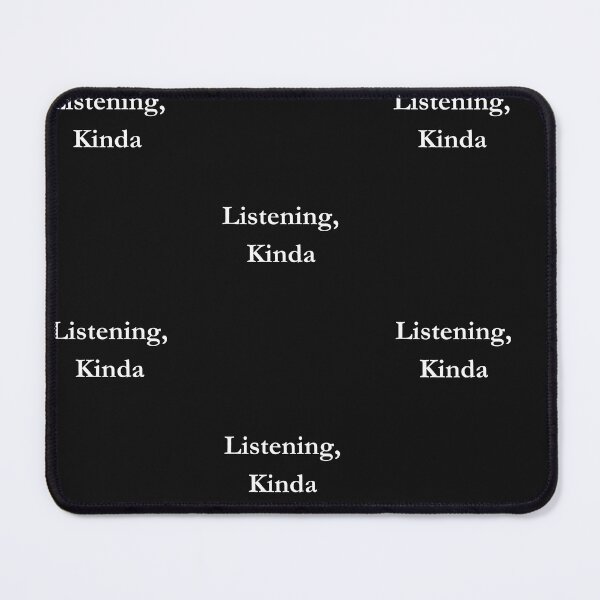 Item preview, Listening Kinda Classic Black Tee designed and sold by GeekySexyCool.