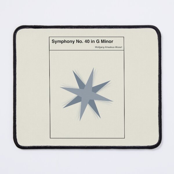 Item preview, Mozart Symphony no 40 Minimalist Abstract Art Design designed and sold by kakarikihill.